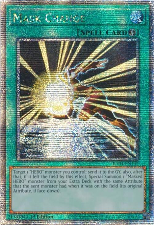 Mask Change - RA04-EN142 - (Quarter Century Secret Rare) - 1st Edition